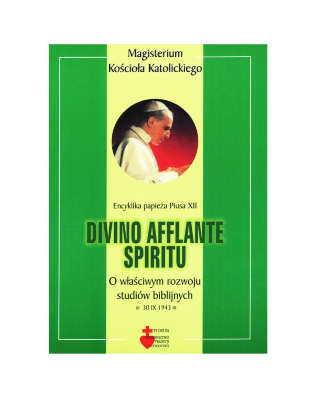 Divino afflante Spiritu - okładka przód
Przednia okładka książki Divino afflante Spiritu Piusa XII
