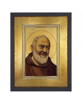 Obraz złocony Ojciec Pio -...